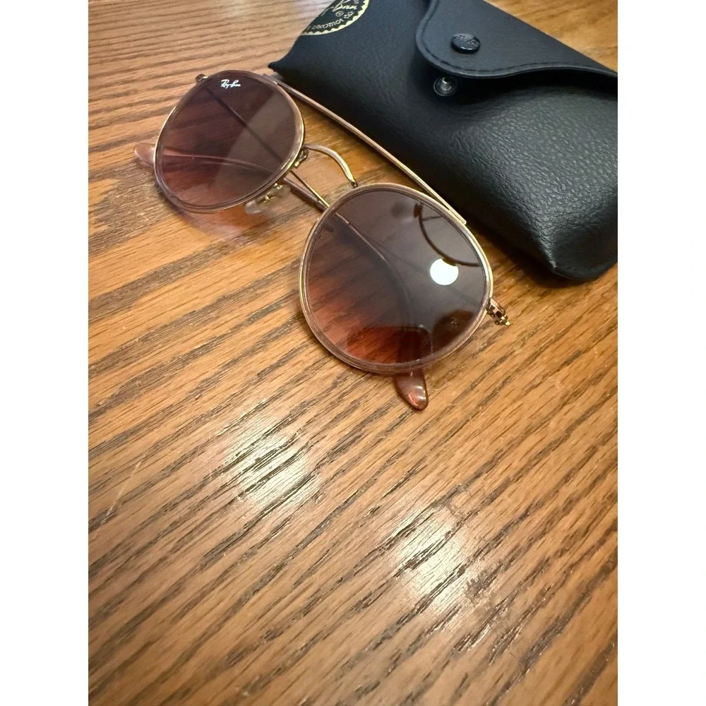 Ray Ban RB3647-N 9069/A5 Round Double Bridge Sunglasses Full Rim Metal 5122-145